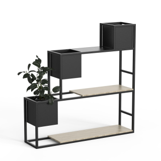 Kvetinové lôžko 90 cm kov 155185