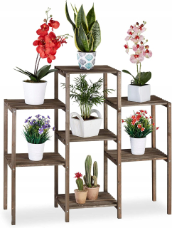 Stojan na kvety - Oddychové kvety Kvety Stand Slanter Drevo 86 cm