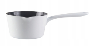 Hrniec, kastrol - Rondel 1l. Pure White - Gray 100-01 Muurla smalt