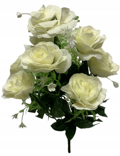 Rose Bud Roses kytica 10 ks. Umelé kvety