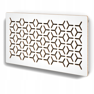 Kryt na radiátor, MDF doska, 99 x 68 cm, biela