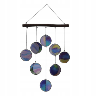 Rainbow Windchimes Moon fázová stena zavesenie