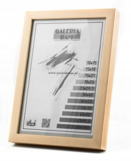 Rám zo surového dreva 60x80 sur GPJ-plochý / VYSOKÝ