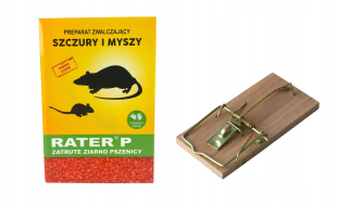 Rater 1 kg otrávené jedy obilia + čerpadlo myši