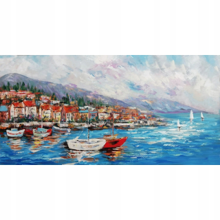 Ručne maľovaný maľba na plátne mesto Porto