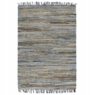 Kúpelňová predložka - Ručné koberce Chindi, Juta a Jeans, 200x290