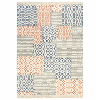 Kúpelňová predložka - Ručne tkané kilim, bavlna, 160x230 cm, s tlačou