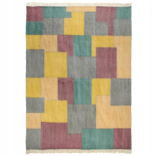 Kúpelňová predložka - Ručne tkané kilim, bavlna, 200x290 cm, s tlačou