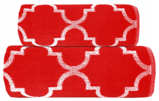 Dekorácia uteráka 70x130 Red Grao 100% bavlna