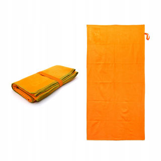 Sauna uterák 90 x 180 cm odtiene pomaranča