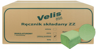 Papierové utierky Velis 23x25 cm 4000 zelené