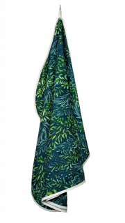 Bambusový turban na hlave, odtiene zelenej, odtiene zelenej