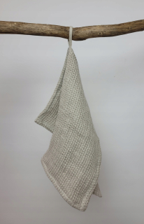 Ľanový uterák s vaflovou väzbou 100% ľan 30x40cm