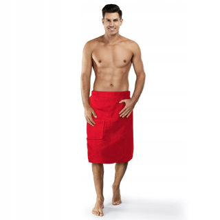 Saunový kilt 65 x 160 cm odtiene červenej