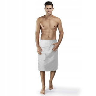 Sauna kilt 65 x 140 cm odtiene šedej