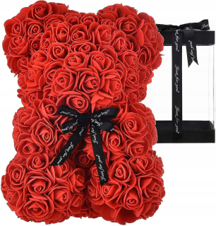 Rose Bear - ružový medvedík na každom kvetinovom medveďa.