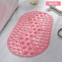 Ružový štýl 39x69cm anti -slip Bath Mat