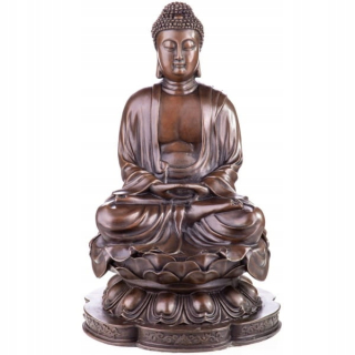 Sochárska meditujúci bronzový figurín salónu Buddha