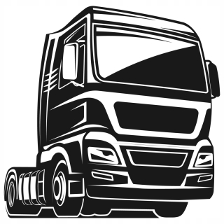 Nálepka na stenu automobilu 120 cm tir
