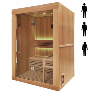 Finska Sauna Kippl + Sawo Bake 3,6 kW + Pristúpenie.