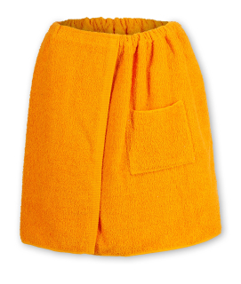 Saunový kilt 50 x 140 cm odtiene oranžovej
