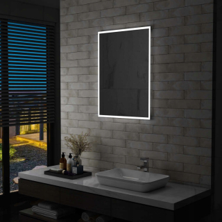 Zrkadlo - NÁSTENNÉ ZRKADLO DO KÚPEĽNE s LED, 60 x 80 cm