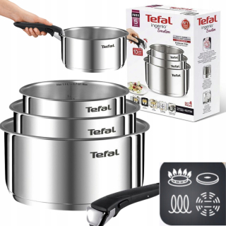 Súprava panvíc - Tefal Ingenio sada hrncov, nerez, 4 ks.