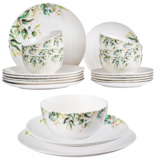 Porcelán, servis - Večera Prima Deco, 18 ks.