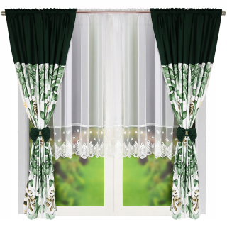 Hotová záclona - Klasický voálový záves 300 cm x 155