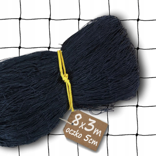 Čierny balkón Mesh Black 8x3 Strong