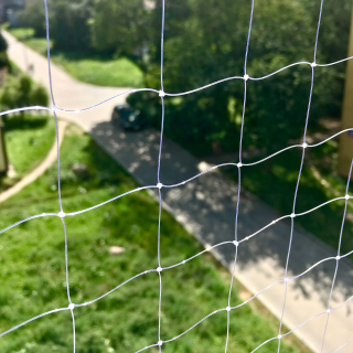 Bird Grid na 6x3m balkóni Transparent