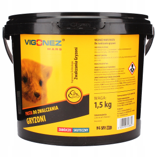 Silný hlodavcový jed Vigonz Mars 1,5 kg