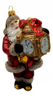 Zdobená čačky, čačky v tvare Santa Clausa 17 cm 1 ks.