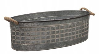 Kryt 28 x 18 cm kovový šedý
