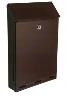 Poštová schránka - Letterbox A4 HNEDÁ HNEDÁ PL