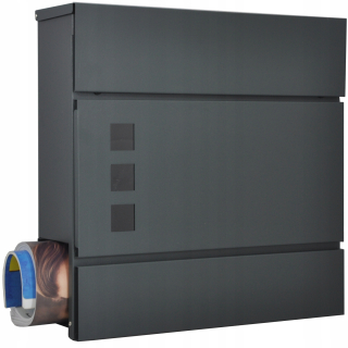 Poštová schránka - Prípad box C4 Duży XXL Anthracite Mat