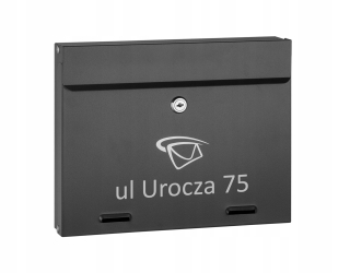 Poštová schránka - MAILBOX SEZNAMY ULICA DOM ČÍSLO ANTHRACIT