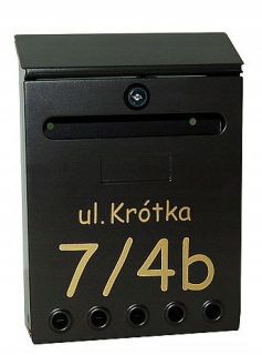 Poštová schránka - MAILBOX DOPIS SO SPRÁVOU UL DOM Č.
