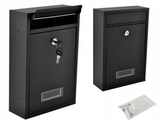 Poštová schránka - POSTBOX S ČIERNYM KLÍČOM PRE ZOZNAMY NOVINOV