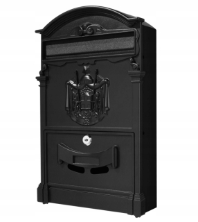 Poštová schránka - ČIERNA MAILBOX PRE RETRO PÍSMENÁ