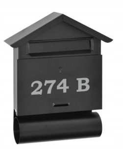 Poštová schránka - MAILBOX PRE PÍSMENÁ ULICA DOMU ČÍSLO SPRÁVA