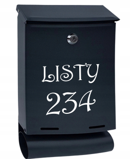 Poštová schránka - Schránka na listy antracit mat tubaw48