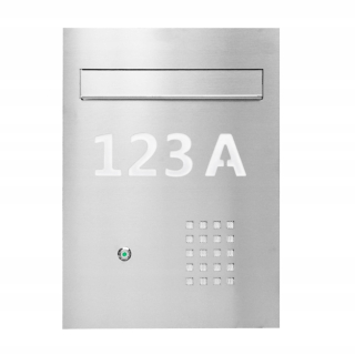 Poštová schránka - Listy box s komunikačným nerezovej wall19.5cm