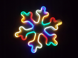 OKENNÁ DEKORÁCIA SNEHULIENKA NEON STAR LED STAR