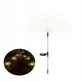 Vonkajšie vianočné osvetlenie - Solárne explodujúce hviezdy Sphere 120LED