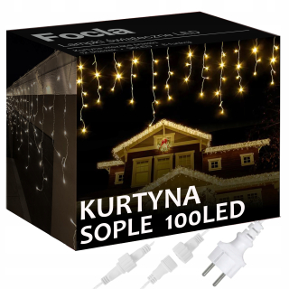 Svetelná clona Focla cencúľ 51 - 100 svetiel