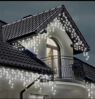 VIANOCE Svetelný cencúľ 201 svetelný záves - 300 svetiel
