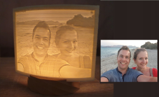 Lampáš, svietník - Personalizované Fotografie Litofan Super darček