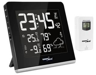 Hodiny - Meteostanice DCF počasie hodiny budík teplomeru