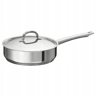 Hrniec, kastrol - Oceľ pekné pevné rajnica s krytom 24 cm IKEA